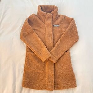 Columbia Panorama Long Fleece Jacket Camel Brown - XS